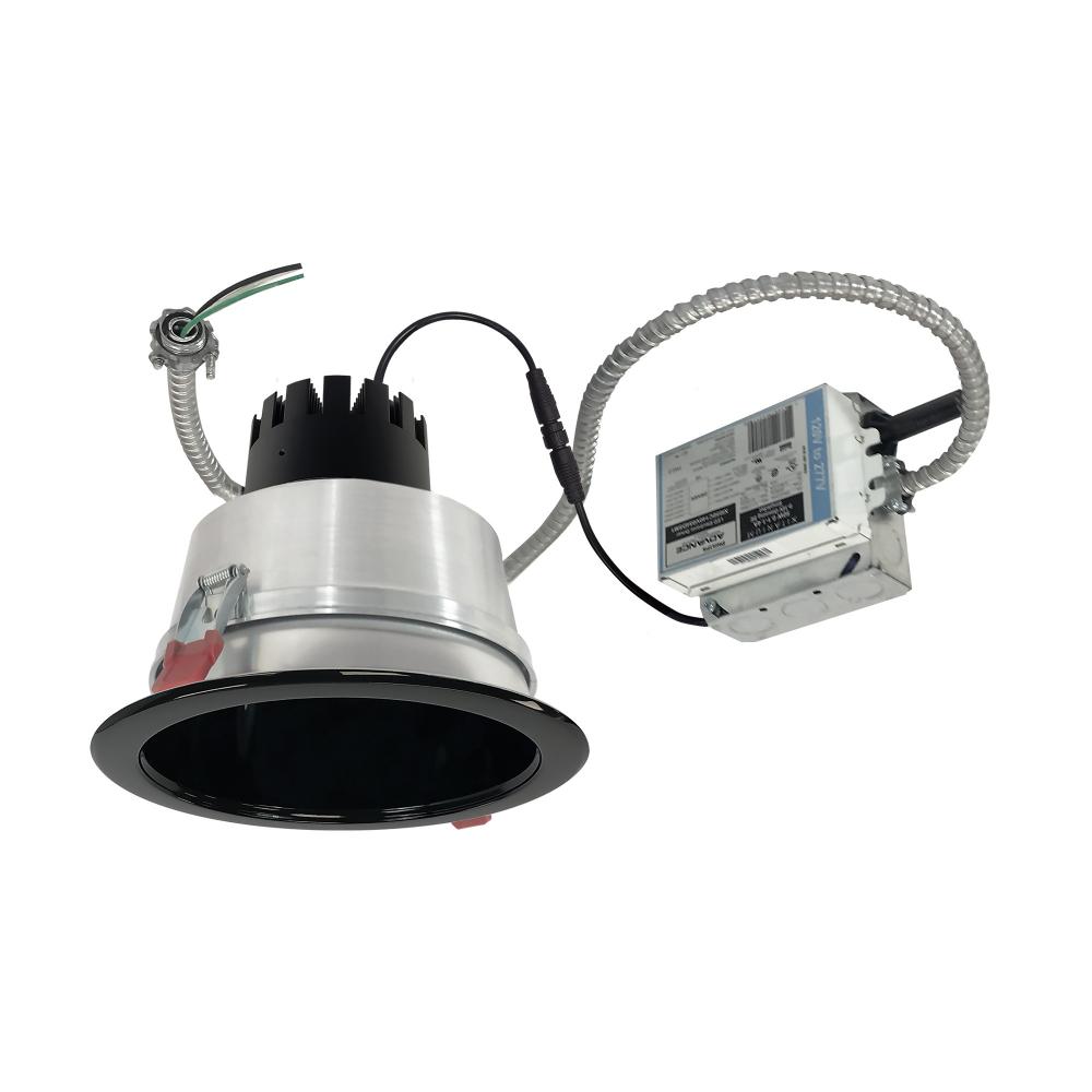 6" Sapphire III Retrofit, Black Reflector/Black Flange, 120-277V; 0-10V Dimming, 1500lm / 16W,