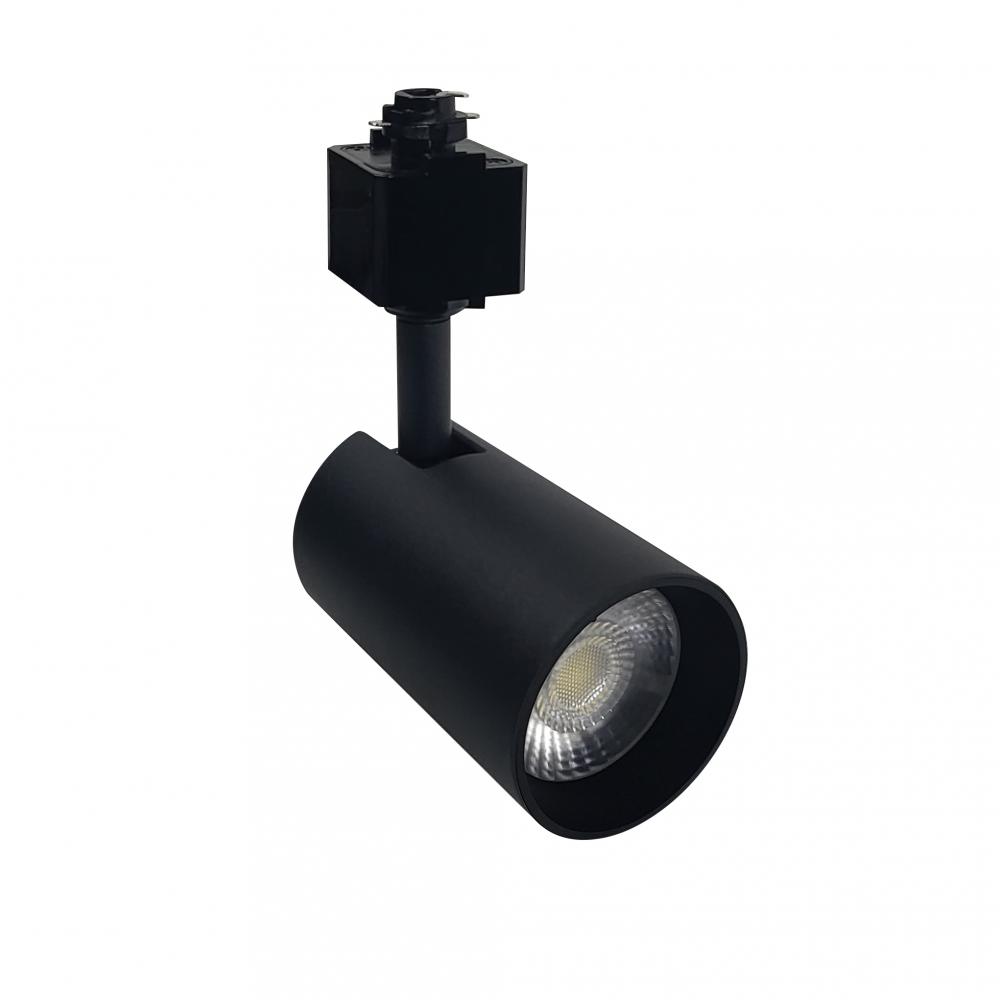 MAX Mini LED Track Head, 1000lm / 13W, 3000K, Narrow Flood optic, Black finish, L-style