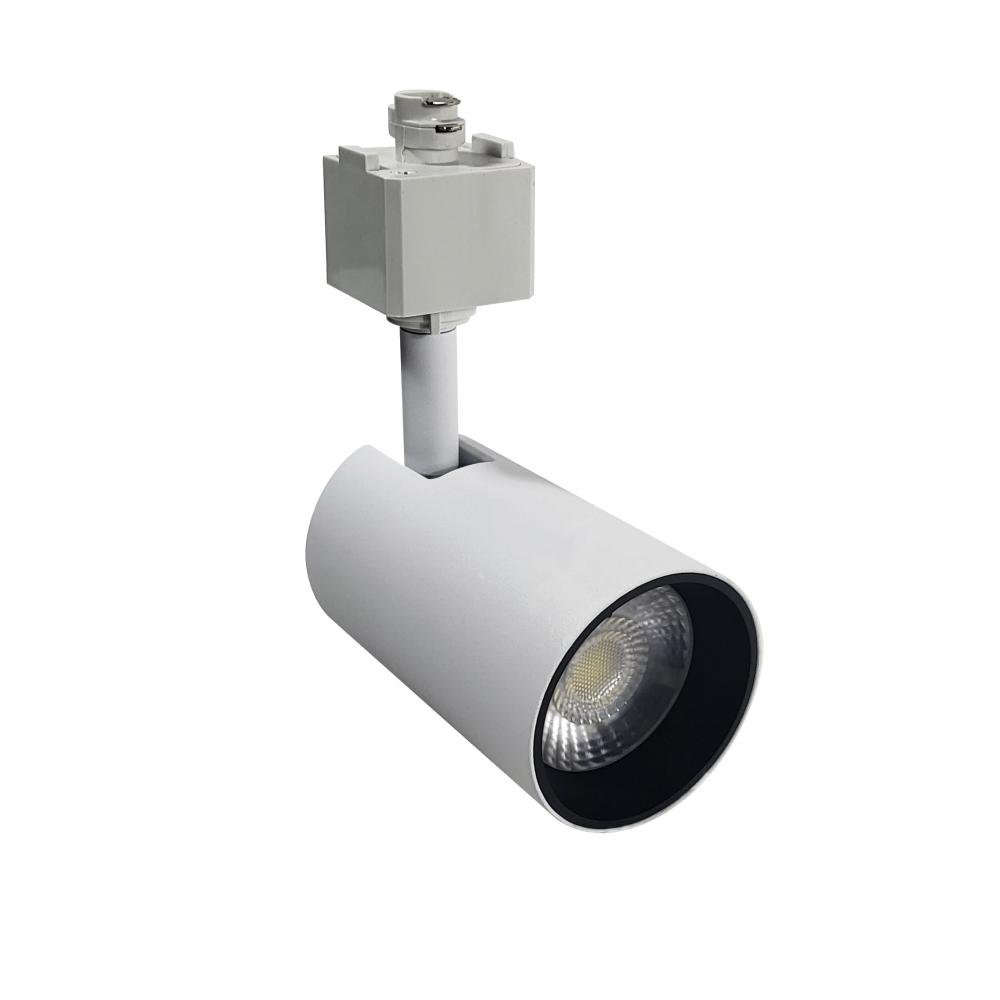 MAX Mini LED Track Head, 1000lm / 13W, 2700K, Narrow Flood optic, White finish, L-style