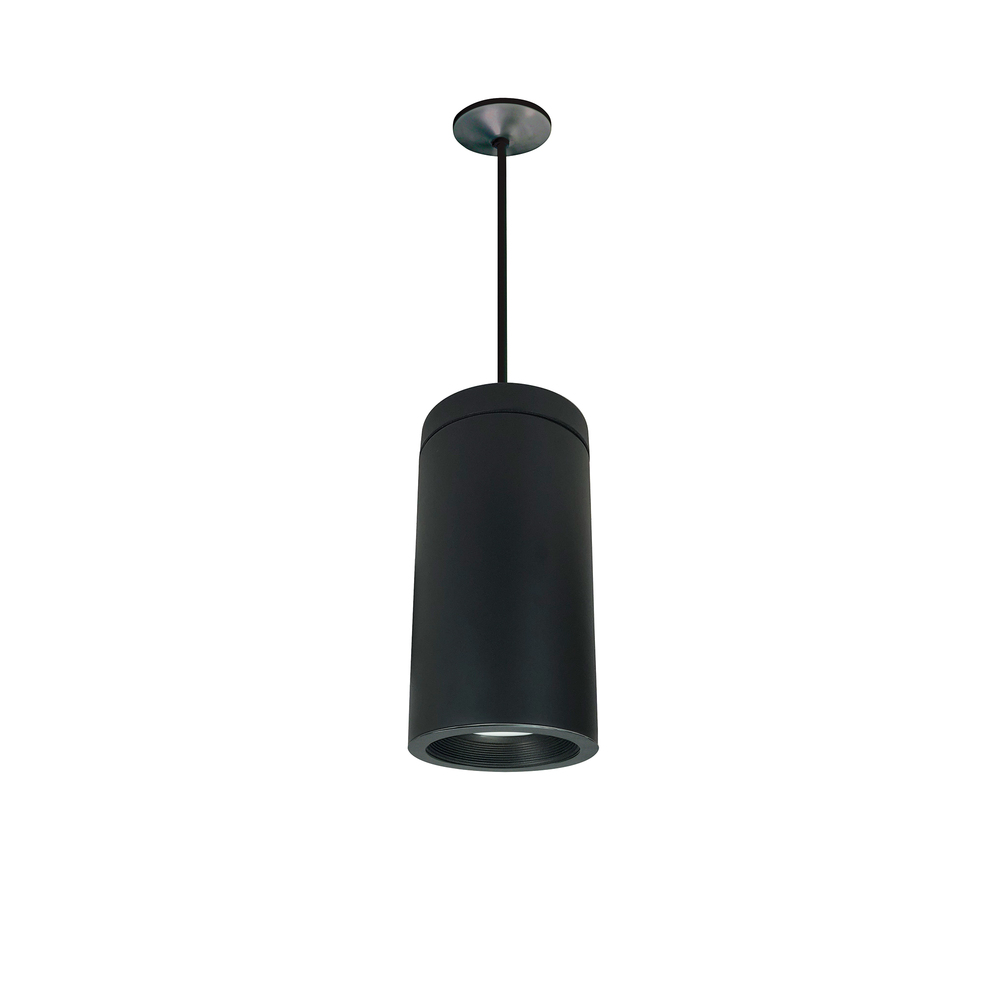 6" Cobalt Pendant Mount Cylinder, Black, 1000L, 4000K, Black Baffle, 120V Triac/ELV/0-10V & 277V