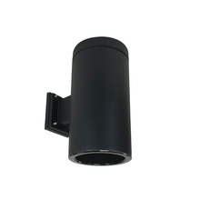 Nora NYLS3-6W1L235FP01BBB - 6" Sapphire III Wall Mount Black Cylinder, Black Reflector/Black Flange, 120V; Phase Dimming,