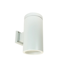 Nora NYLS3-6W1L230NP01WWW - 6" Sapphire III Wall Mount White Cylinder, Matte Powder White Reflector/Matte Powder White