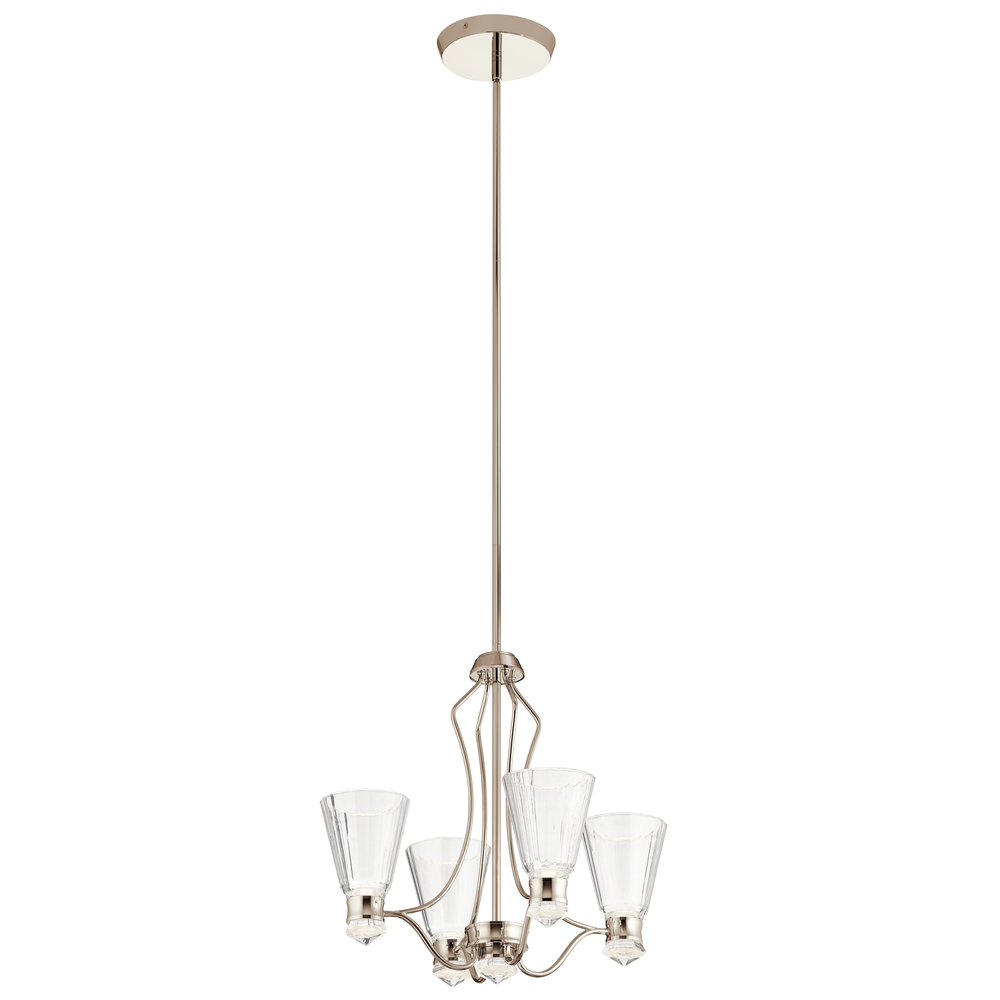 Kayva™20.25" LED 9 Light Chandelier Polished Nickel