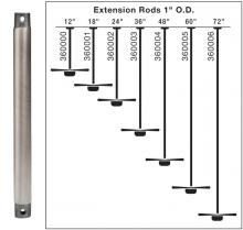 Kichler 360000NI - Fan Down Rod 12 Inch