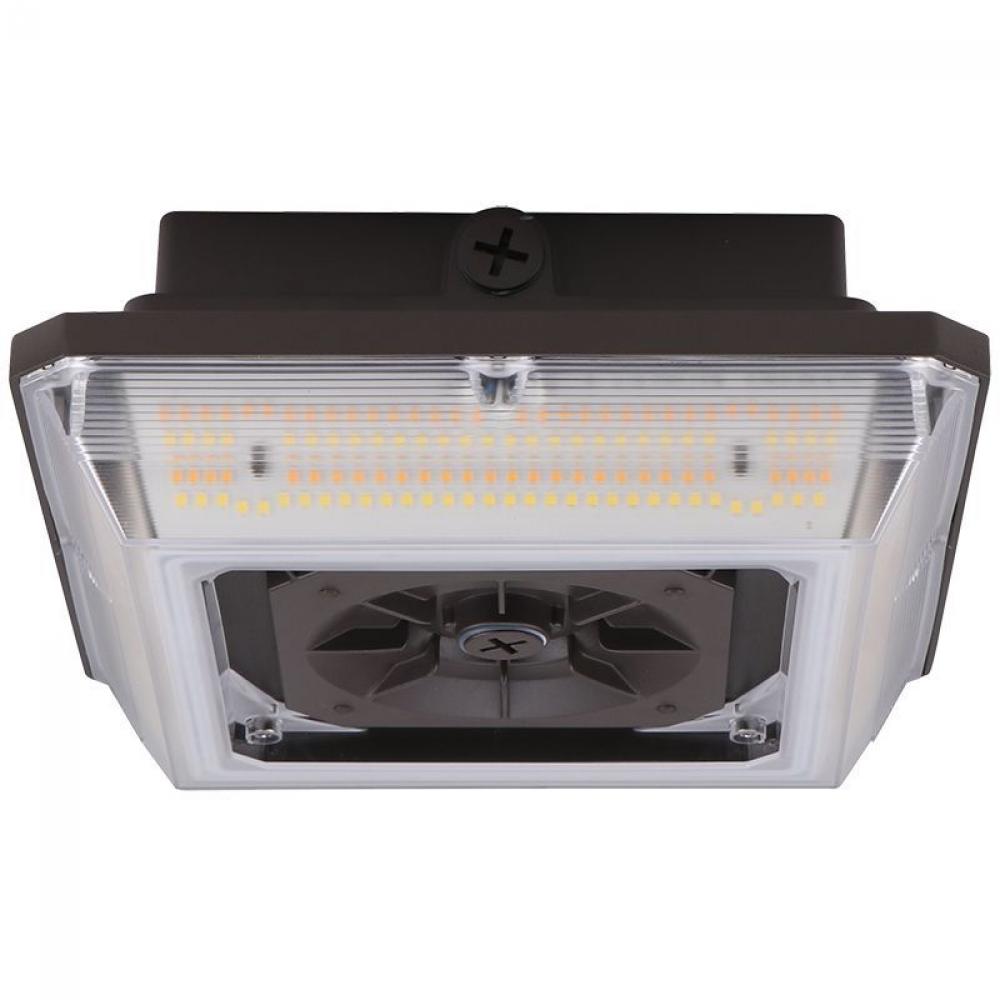 CANOPY GARAGE LIGHT, ANGLED BEAM, SELECTABLE 30/45/60W 30/40/50K 0-10V