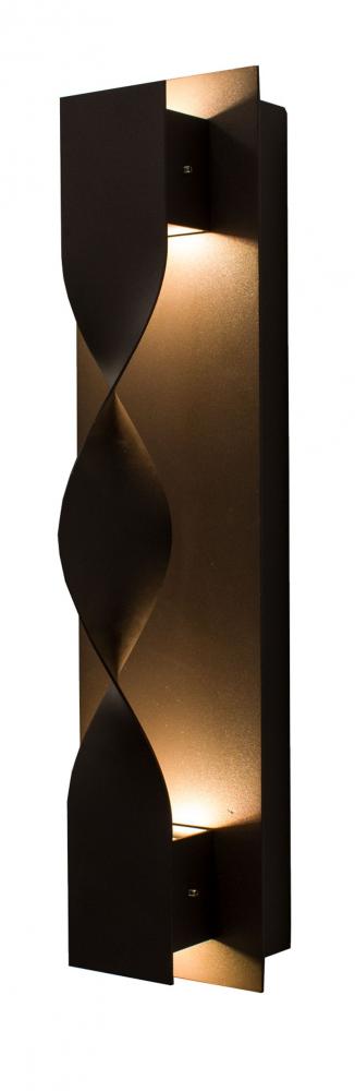 CREST WALL SCONE COVER , CRUSH TYPE, BRONZE