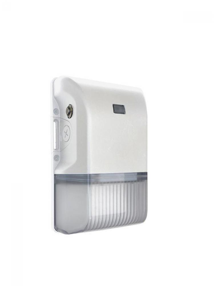 MINI WALLPACK ADJ. 15-30W ADJ. CCT 30/40/50K, PHOTOCELL AND EM, WHITE