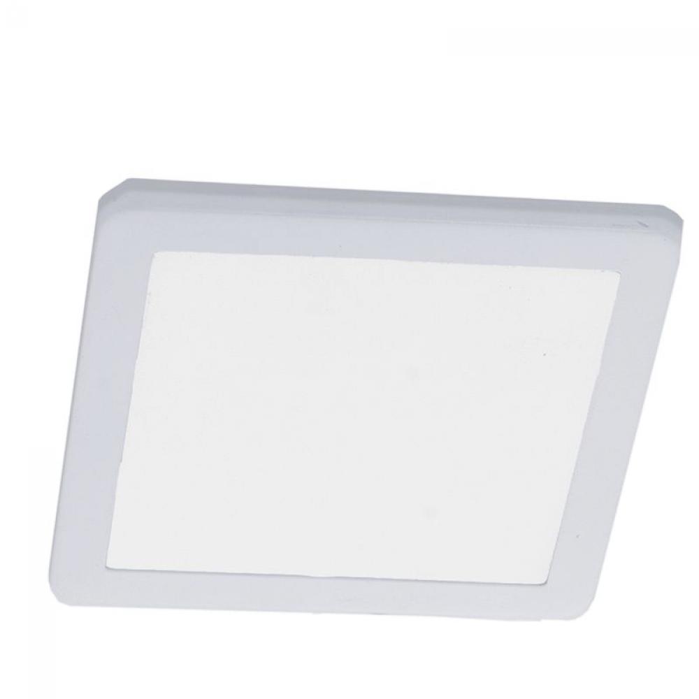 12V LARGE SQR SLIM PUCK LIGHT, ETL, 4000K, WHITE