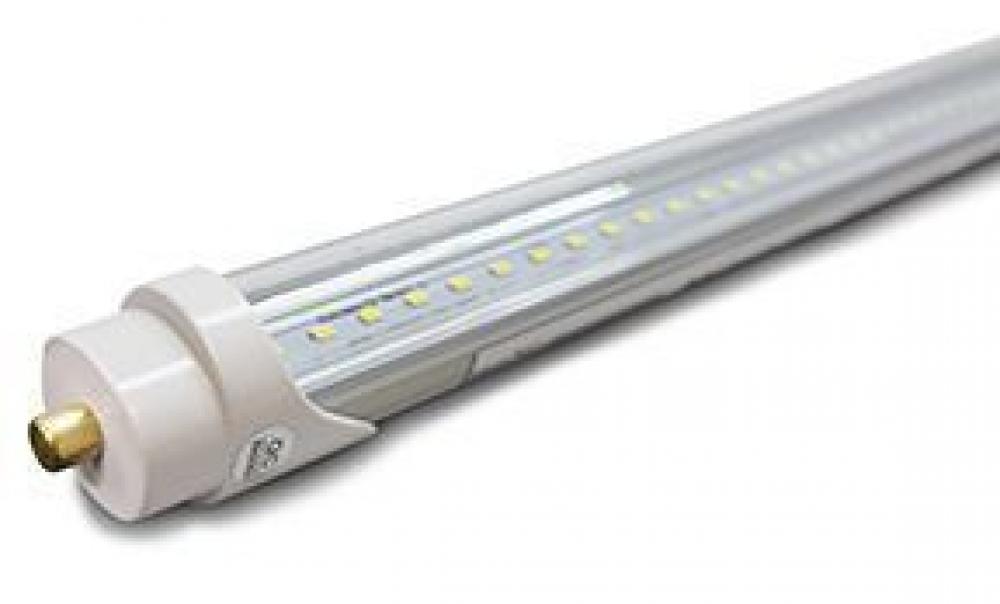 DLC when type B LED T8 8Ft, 100-277 AC, 40W, 4400Lm+-, 5000K, 32x2362MM, UL, CRI80 CLEAR LENS (12 pack)