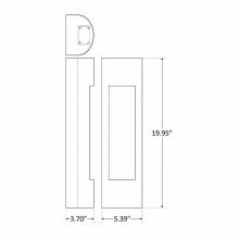 Westgate MFG C1 CRE-MP-10-40K-BR - LED WALL SCONCE LIGHT