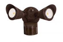 Westgate MFG C1 SL-20W-30K-BZ-P - LED SECURITY LIGHTS WITH PIR SENSOR, 120VAC, 180° SENSOR, 100° BEAM ANGLE (120° 28W)