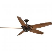 Progress P2560-20 - Caleb Collection 68-Inch 5-Blade Antique Bronze AC Motor Transitional Ceiling Fan