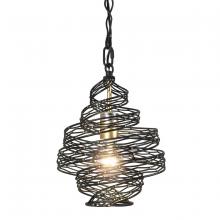 Varaluz 240P01MBFG - Flow 1-Lt Twist Mini Pendant - Matte Black/French Gold