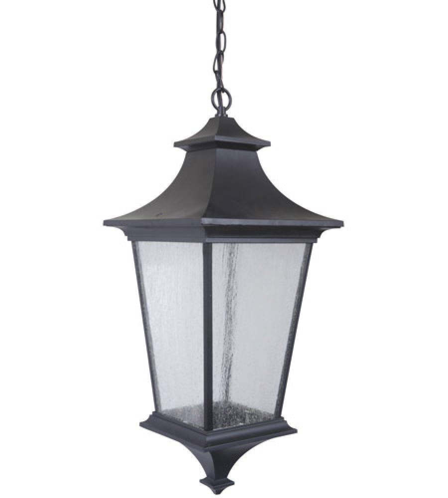 Argent II 3 Light Outdoor Pendant in Midnight