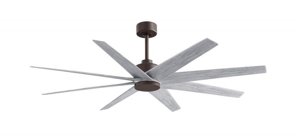 Ariella 8-blade ceiling fan in Textured Bronze and Barn Wood Tone blades