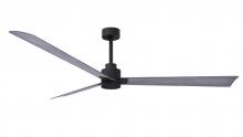 Matthews Fan Company AK-BK-BW-72 - Alessandra 3-blade transitional ceiling fan in matte black finish with Barn Wood blades. Optimized