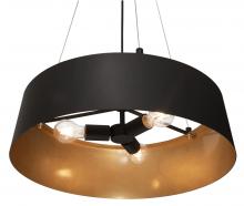 AFX Lighting, Inc. LRCP22MBBKGD - Lyric 3 Light Pendant