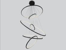 Avenue Lighting HF4446-BK - Aria Collection Hanging Chandelier