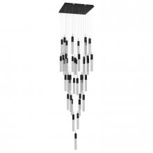 Avenue Lighting HF1903-41-GL-BK-SNW - The Original Glacier Snow Avenue Collection Black 41 Light Pendant Fixture