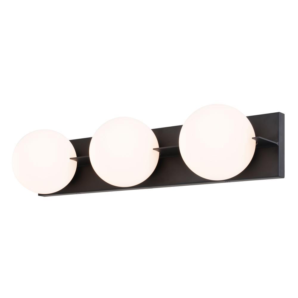 Parkview 3 Light Vanity Light Matte Black