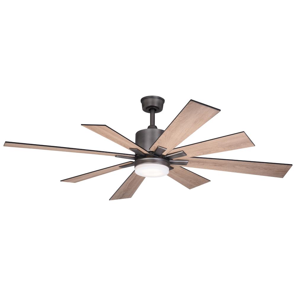 Crawford LED 60 in. W Ceiling Fan Dark Nickel