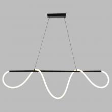 Vaxcel International H0303 - Bowman 59-in. W LED Linear Chandelier Matte Black