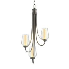 Hubbardton Forge 103033-SKT-20-ZS0354 - Flora 3 Arm Chandelier