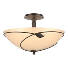 Hubbardton Forge 126732-SKT-05-SS0052 - Forged Leaves Large Semi-Flush