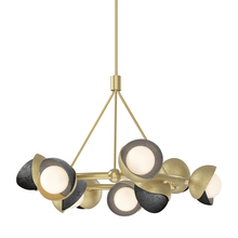 Hubbardton Forge 131068-SKT-MULT-86-89-GG0711 - Brooklyn 9-Light Double Shade Ring Pendant