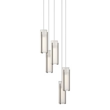 Hubbardton Forge 131124-SKT-LONG-05-GG0065 - Exos Glass 5-Light Pendant