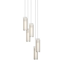 Hubbardton Forge 131124-SKT-LONG-84-GG0065 - Exos Glass 5-Light Pendant