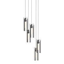 Hubbardton Forge 131124-SKT-LONG-89-ZM0065 - Exos Glass 5-Light Pendant