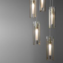 Hubbardton Forge 131124-SKT-STND-86-ZM0065 - Exos Glass 5-Light Pendant