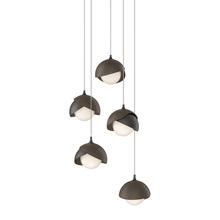 Hubbardton Forge 131125-SKT-LONG-14-05-GG0711 - Brooklyn 5-Light Double Shade Pendant