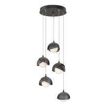 Hubbardton Forge 131125-SKT-STND-14-89-GG0711 - Brooklyn 5-Light Double Shade Pendant