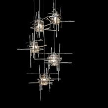 Hubbardton Forge 131126-SKT-LONG-85-II0728 - Tura 5-Light Seeded Glass Pendant