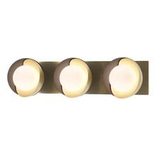 Hubbardton Forge 201378-SKT-86-14-GG0711 - Brooklyn 3-Light Straight Double Shade Bath Sconce