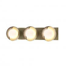 Hubbardton Forge 201378-SKT-86-85-GG0711 - Brooklyn 3-Light Straight Double Shade Bath Sconce