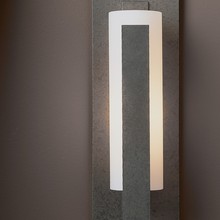 Hubbardton Forge 217185-SKT-20-GG0065 - Forged Vertical Bar Sconce - Steel Backplate