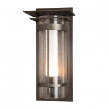 Hubbardton Forge 305998-SKT-77-ZS0656 - Torch  Seeded Glass with Top Plate Large Outdoor Sconce