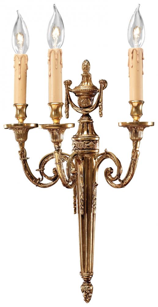 3 LIGHT WALL SCONCE