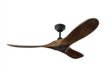  3MAVSM52MBK - Maverick Smart 52 Ceiling Fan in Matte Black with Dark Walnut Blades