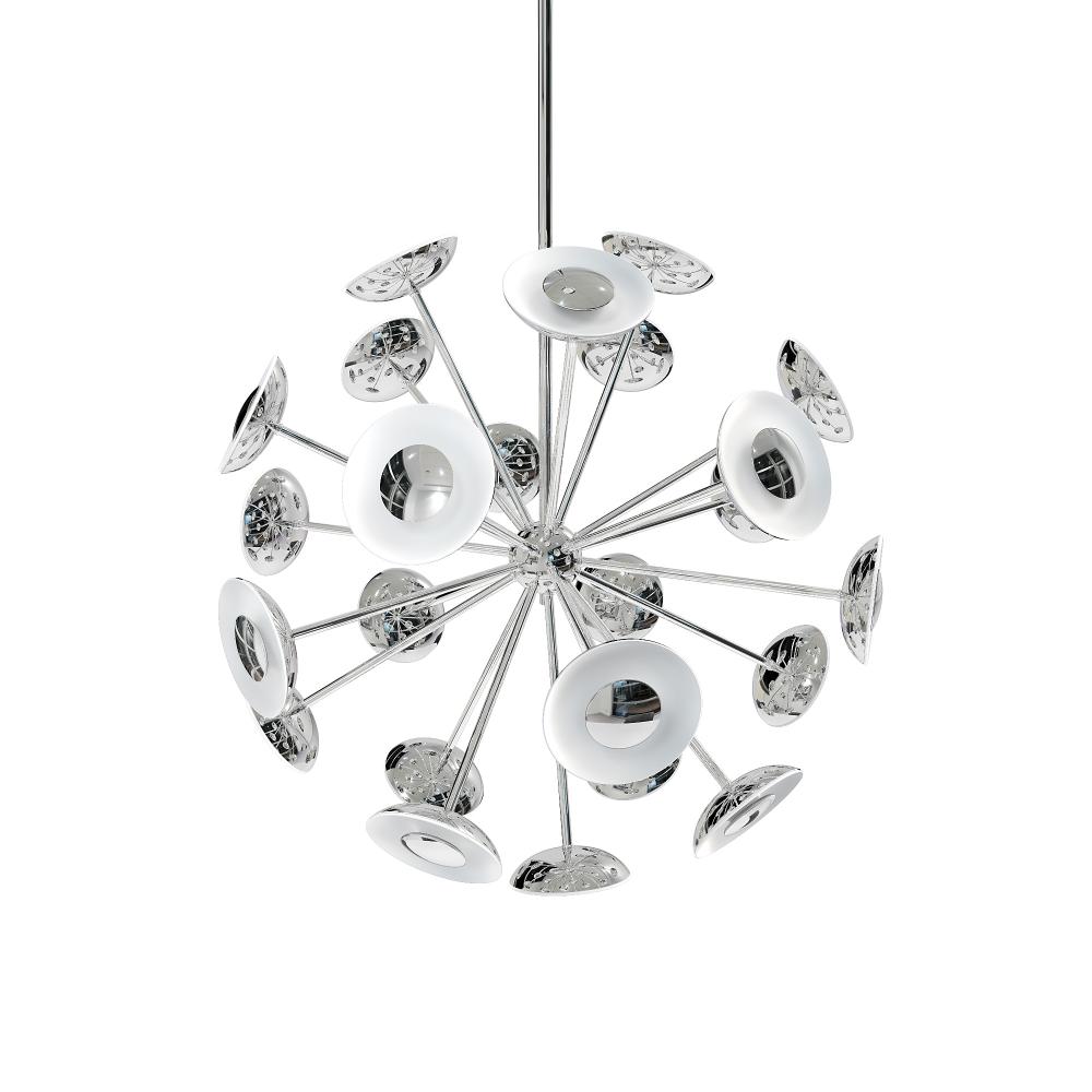 Dot 27" Chandelier - Polished Chrome