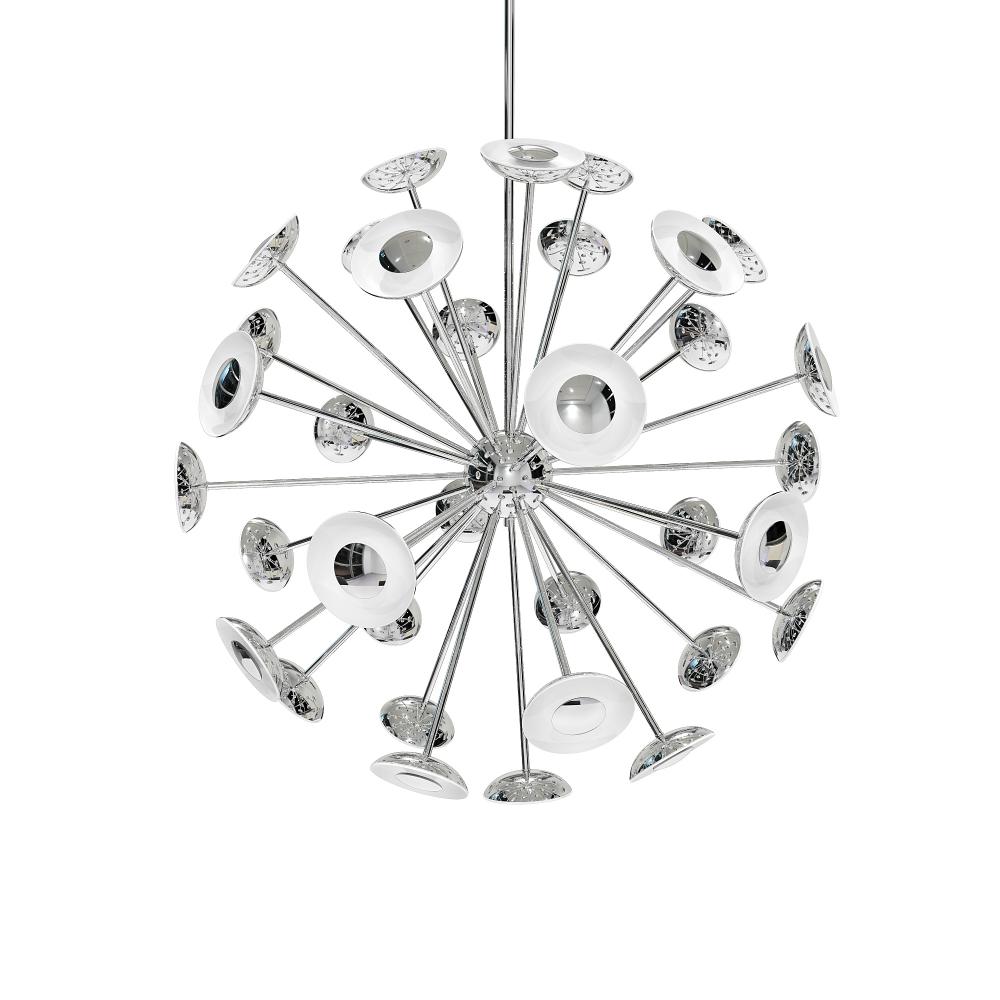 Dot 36" Chandelier - Polished Chrome