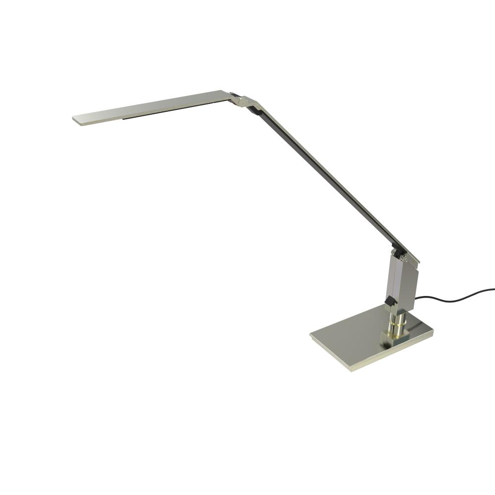 Edge2 LED Task Lamp with USB - Satin Nickel