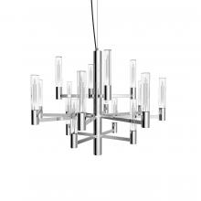 Blackjack Lighting SER-23C-PC-CC - Seraph 23" 3-Tier Chandelier (Candle) - Polished Chrome