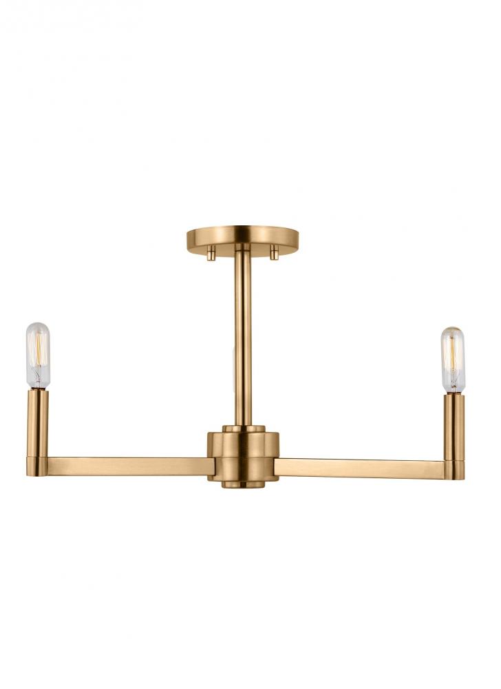 Fullton Three Light Semi-Flush Mount