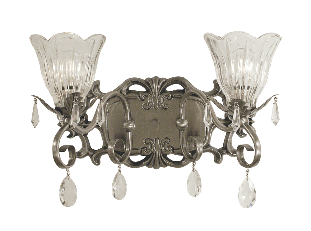 2-Light Mahogany Bronze Liebestraum Sconce