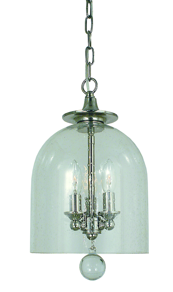 3-Light Brushed Nickel Hannover Pendant