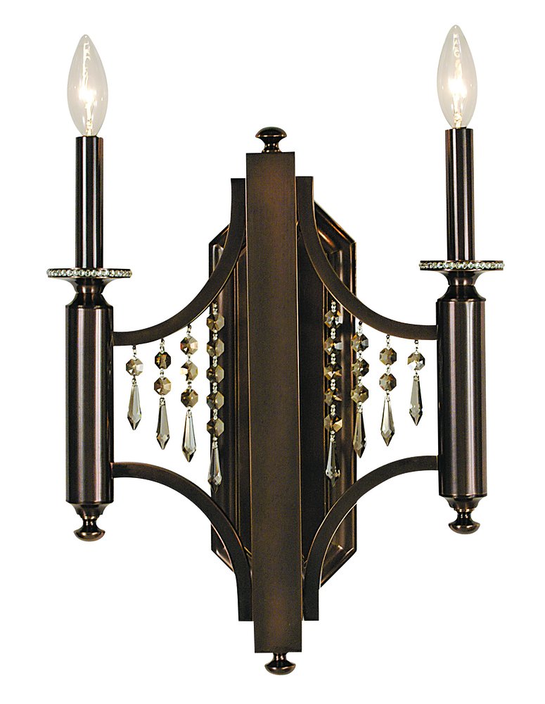 2-Light Siena Bronze Princessa Sconce